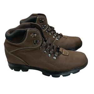 Calden Invisible Height Increasing Elevator Shoes Nubuck Khaki Brown Men’s 10